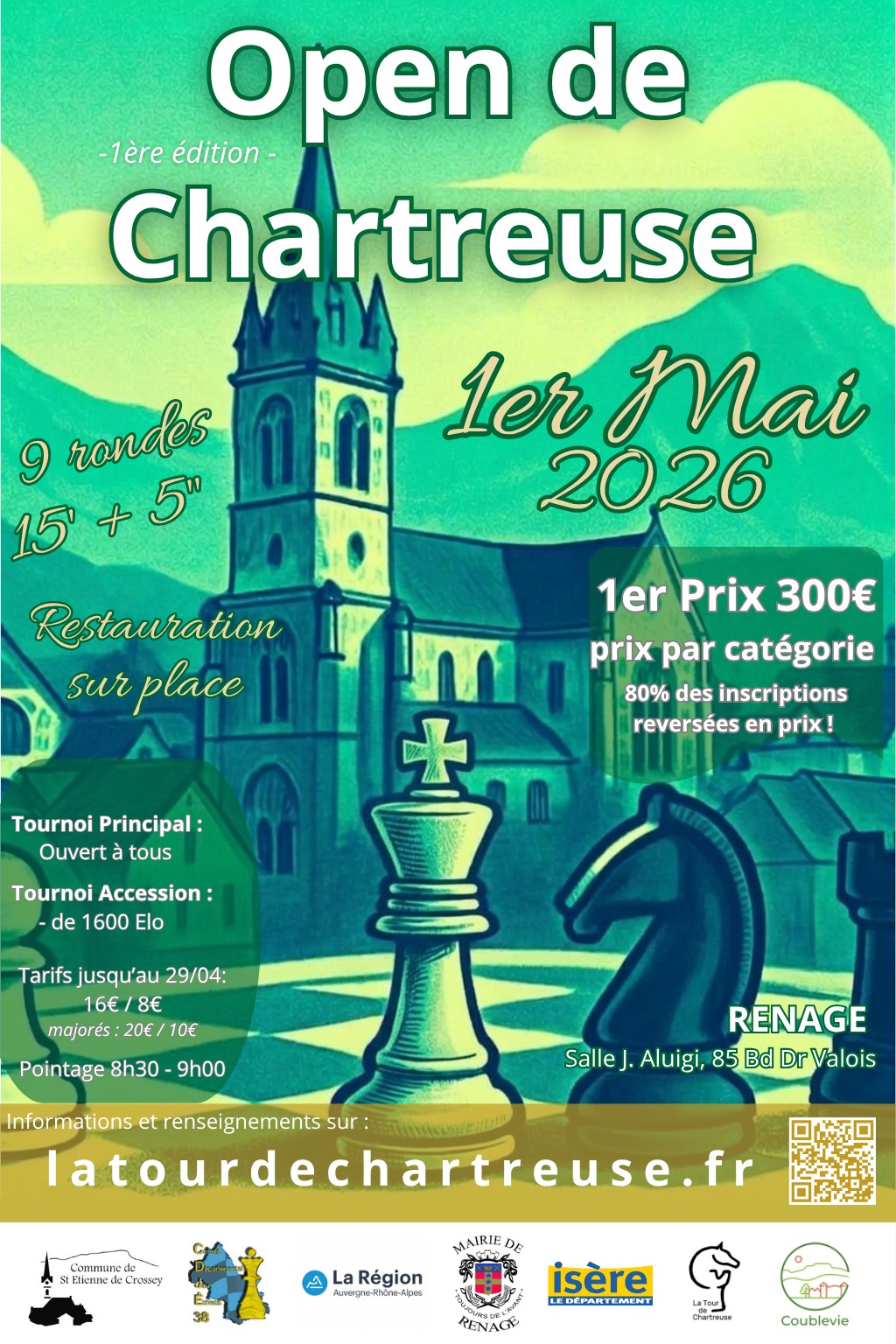 Le premier open d'échecs de chartreuse